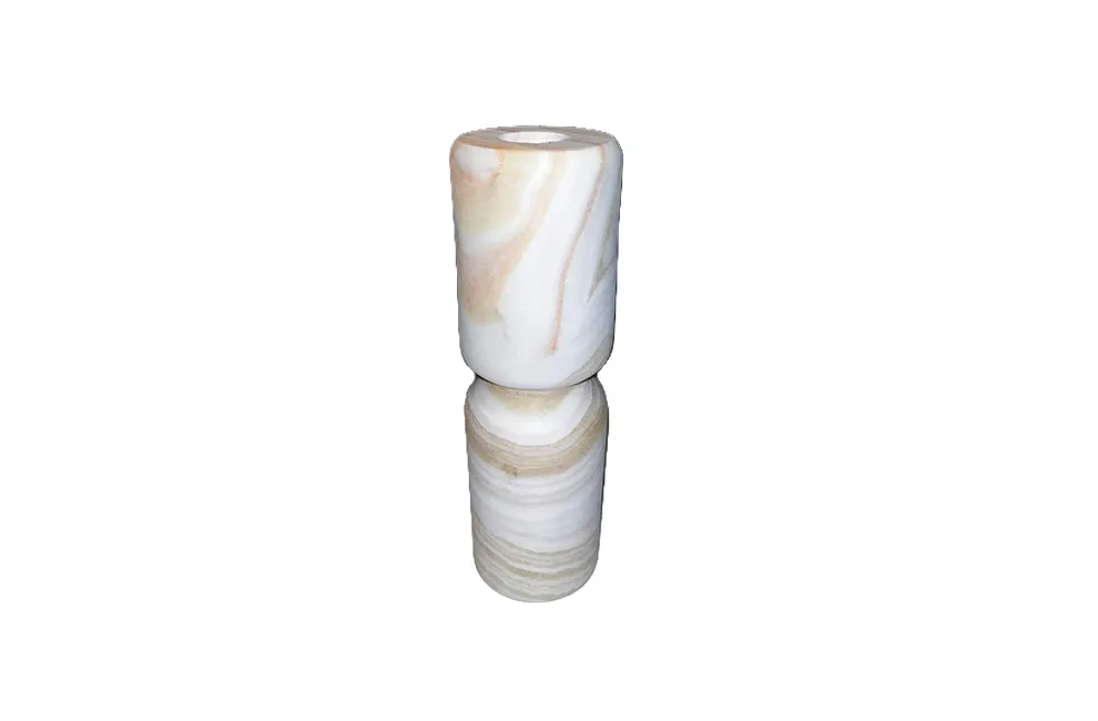 Mezan Candlestick  - Alabaster