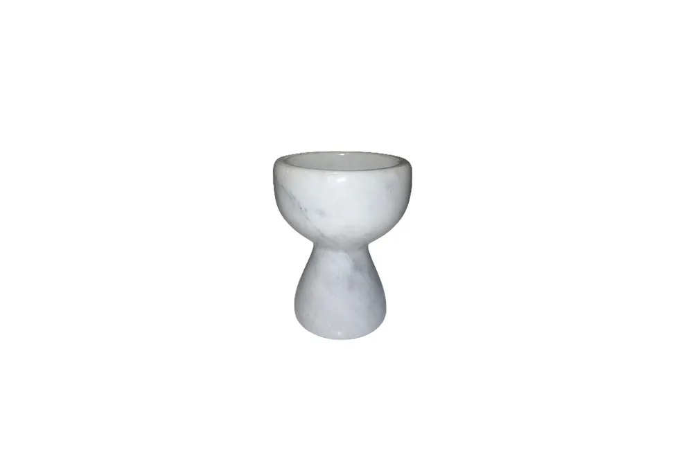 Cup Lotus - White Marble - S
