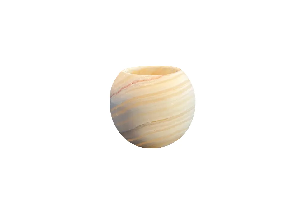 [00000962] Candlestick Curra Alabaster - L