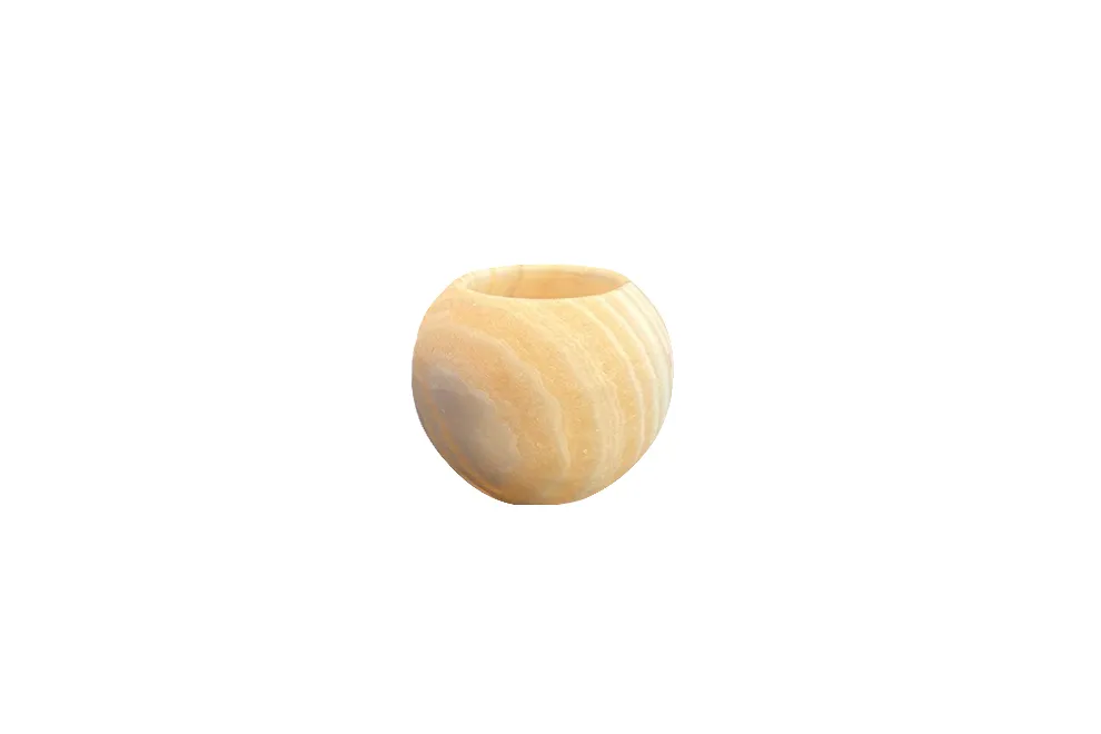 [00000963] Candlestick Curra Alabaster - M
